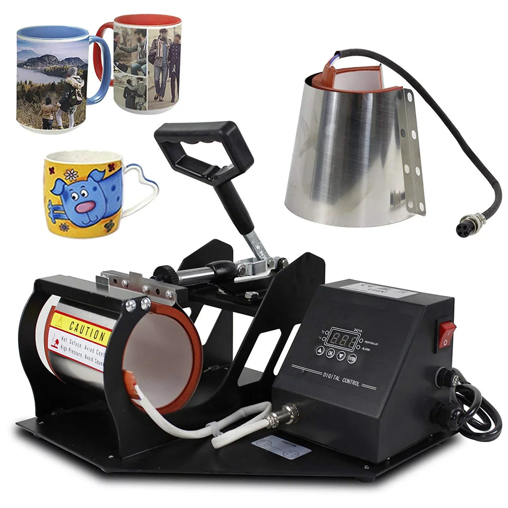 Machine ZENSTYLE Mug Heat Coffee Digital Sublimation 2 Cup Transfer Press 1 in
