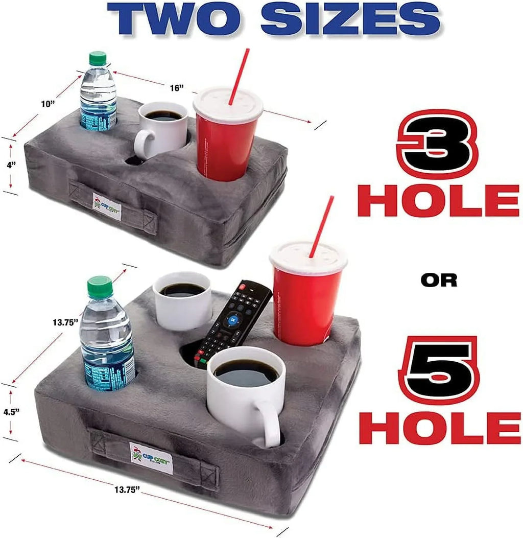 bed, The RV, Keep Holder. Cup it Use anywhere-Couch, man drinks cave, beach spills. on Cozy and BEST car, *As floor, Pillow close TV*- Leather) and park, more! World's prevent Cup Seen Faux (Black