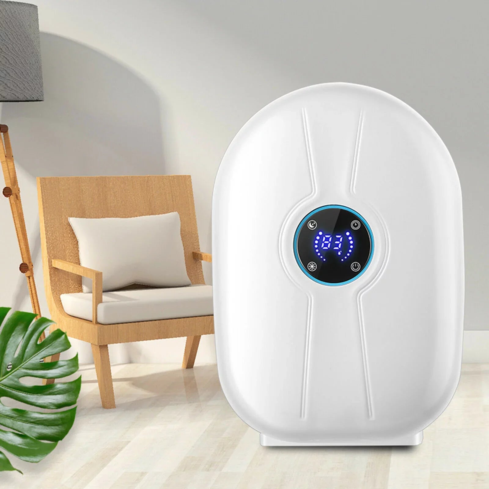 Remote Control Moisture Home White with Fichiouy Mini Air Absorber 500ml Dryer Dehumidifier Portable Mute
