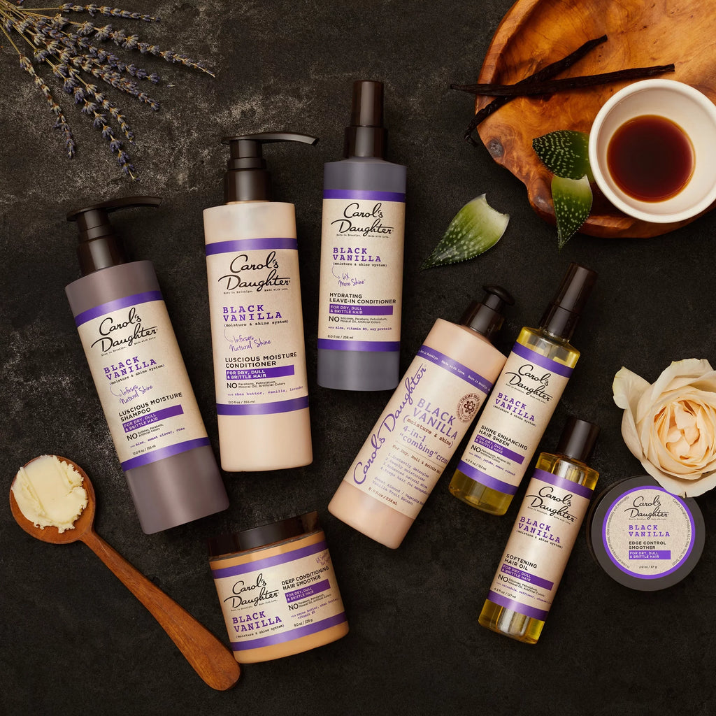 Hair Free Shampoo Vanilla & Shampoo Hair Dull Daughter Sulfate Conditioner Black and Conditioner Hair, May Shine Moisture Dry and (Packaging Hydrating Carol?s Set and Vary) For