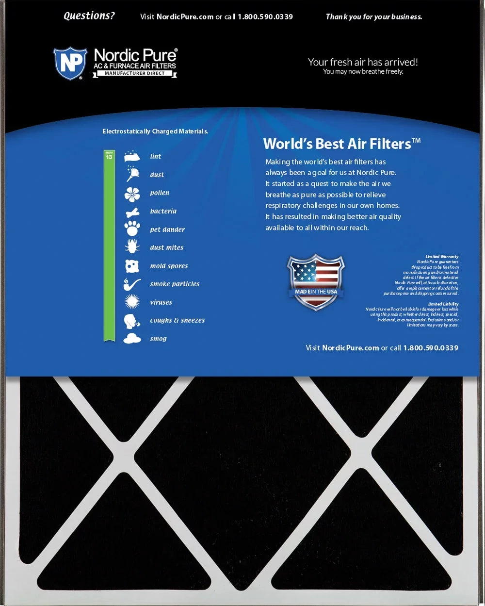 Carbon Filter 13 Replacement Air Bear 20x25x5 AC MERV Pack (4 Plus 7/8) 4