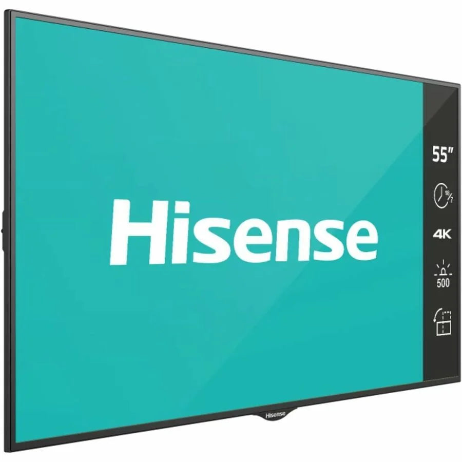 E-Series Prosumer Display 7 55B4E31T x Flat 18 500 Signage Digital 4K in. Hisense UHD 55 Nits Panel