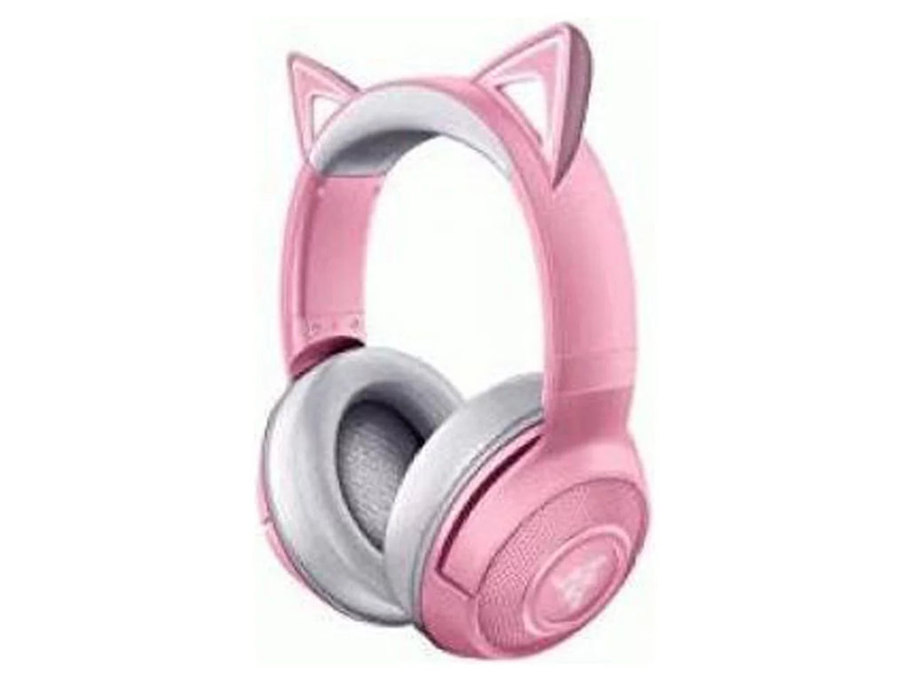 '- - Bluetooth Connection Custom-Tuned Powered Microphone Kraken Beamforming Razer Razer Quartz Latency Drivers - 40mm Edition: 5.0-40ms Chroma Pink - by Kitty BT Low