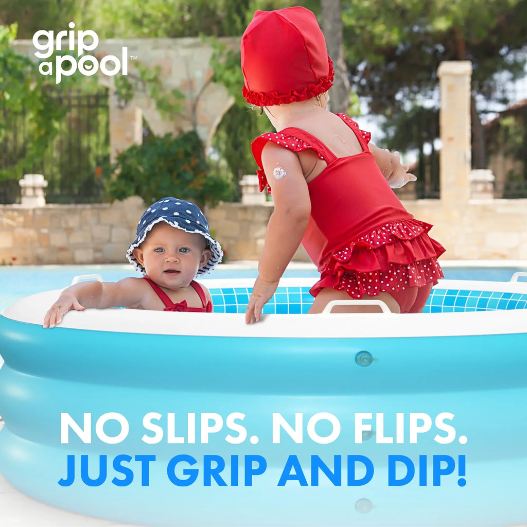Inflatable Handle Round Up Pool Perfect - for Pool Kid Kiddie Bars Ages Drain 4 Swimming Grip Large Floor Padded Blow and 60"x22" Kids Round Adults 6 with and with 8+ 7 5
