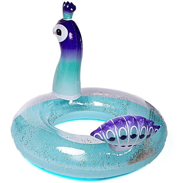 with Kids Designed Pool Valves Beach 48 Swimming Pool Raft Lounge Glitter Decorations Fast Calla Summer for Peacock Party | Inch Float Toys Inflatable