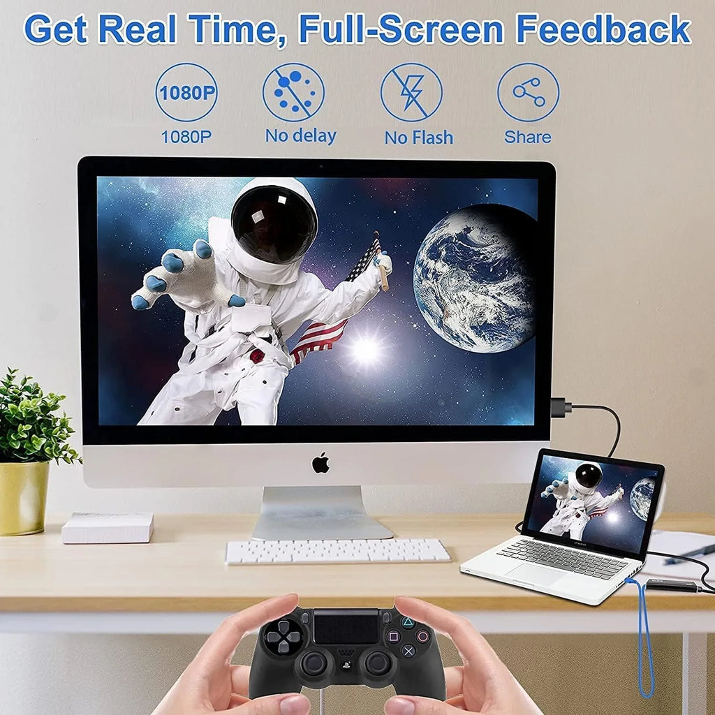 Capture X-Box/OBS/Camera/PC Video Device 60FPS 1080P Streaming Capture Recorder Card, Card, Works Live,Support for Adapter for Video 4K USB Game Capture Audio 3.0 , Recording,