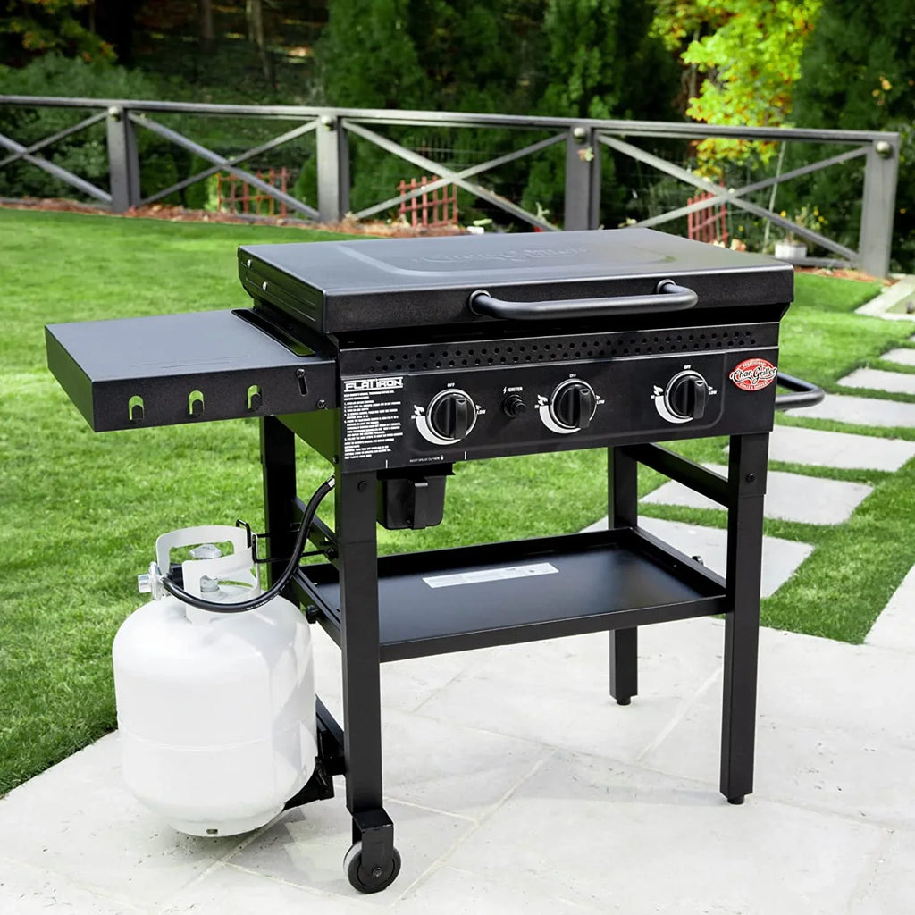 Char-Griller Griddle 3 Burner Flat Iron