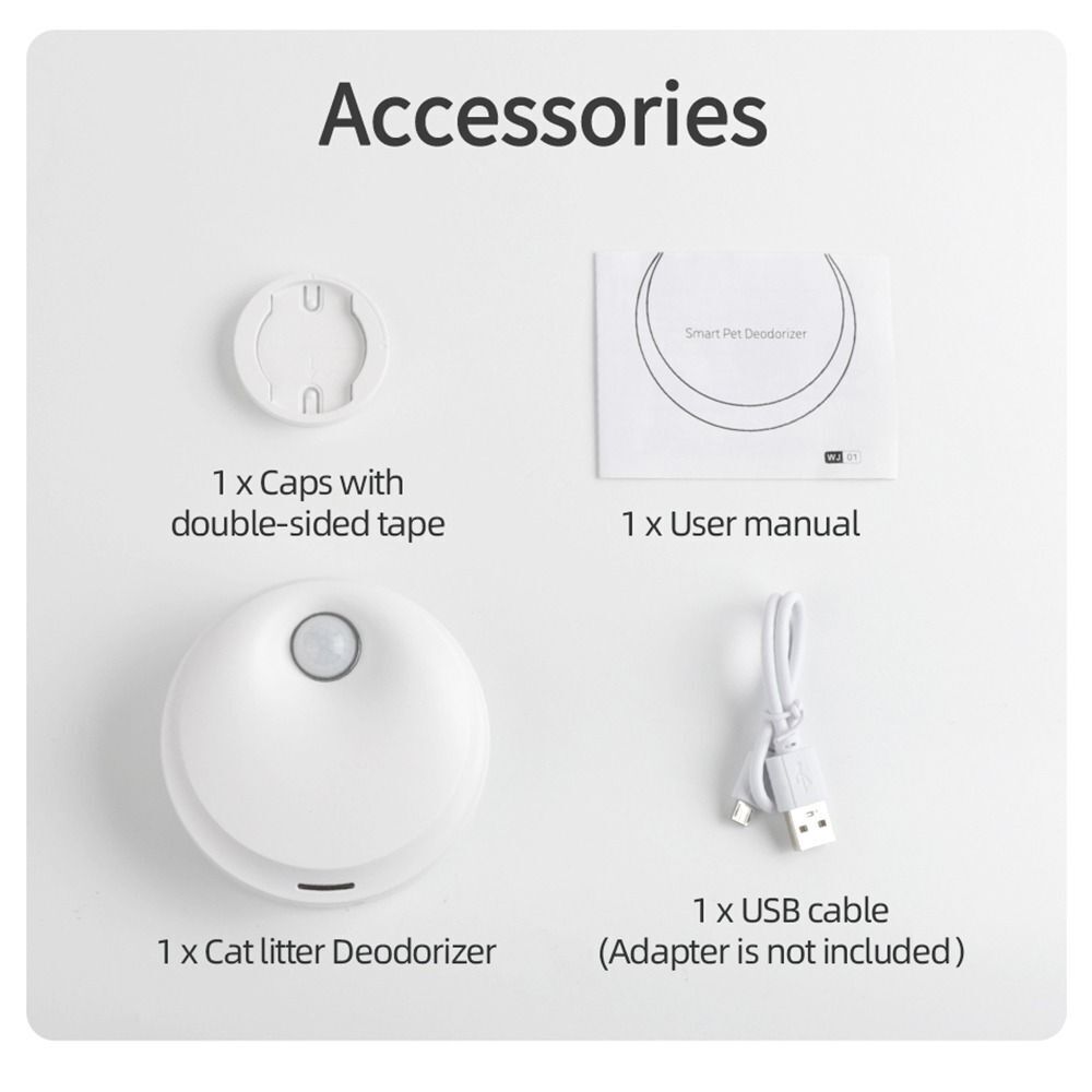 Deodorization Air Rechargeable Odor Purifier Cat Deodorizer Cleaner Smart Pets