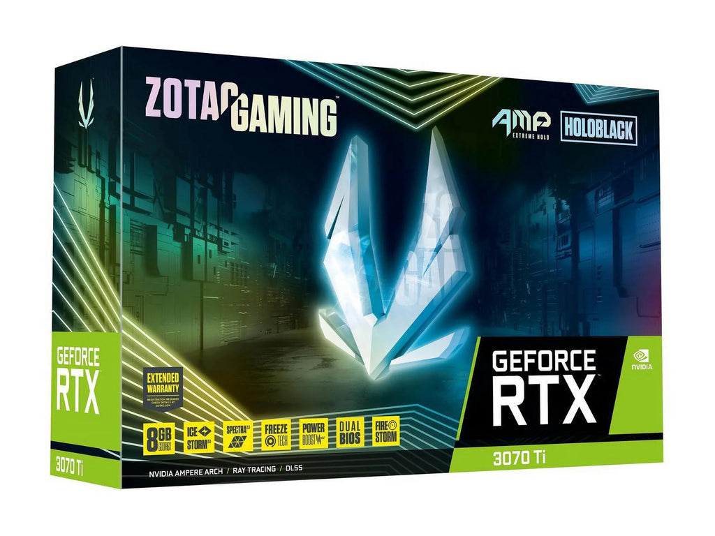 ATX ZT-A30710B-10P Video 3070 RTX Ti Card 8GB PCI GDDR6X Extreme ZOTAC GeForce Express 4.0 Holo AMP