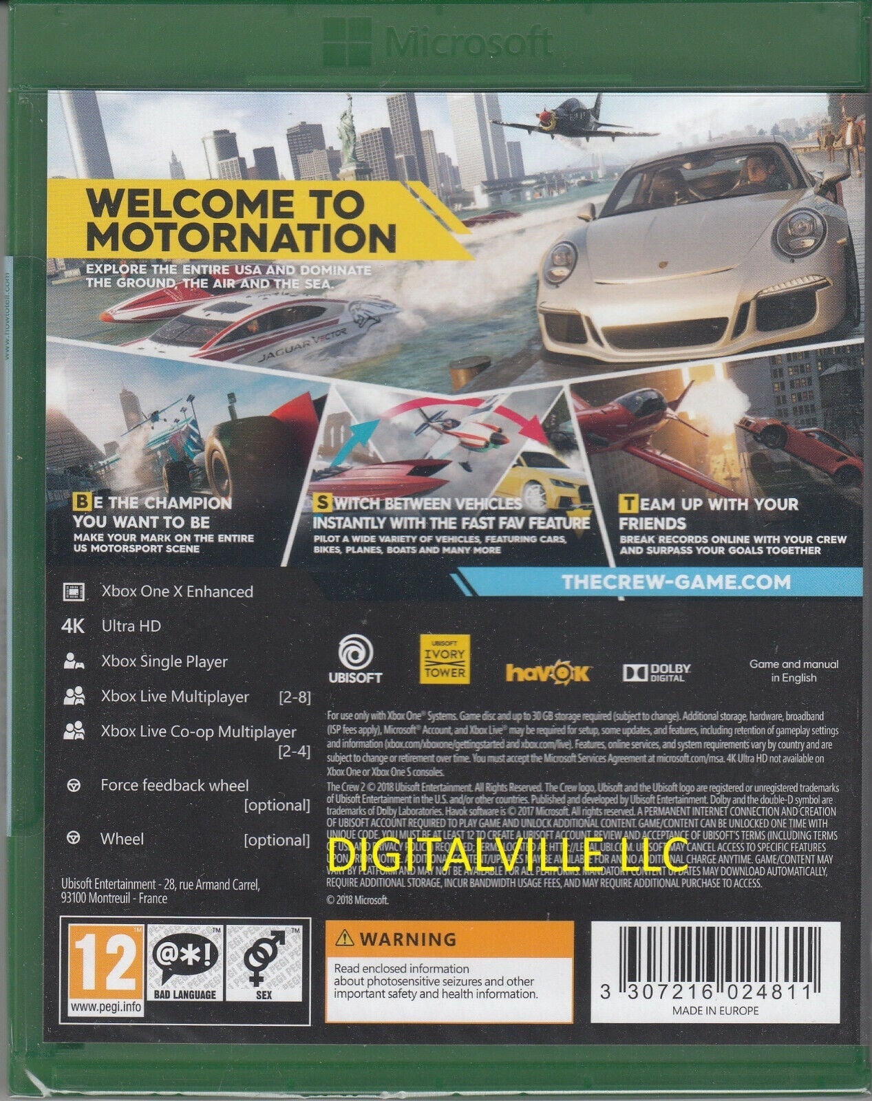 The 2 New Factory Xbox Crew One Brand Sealed Racing