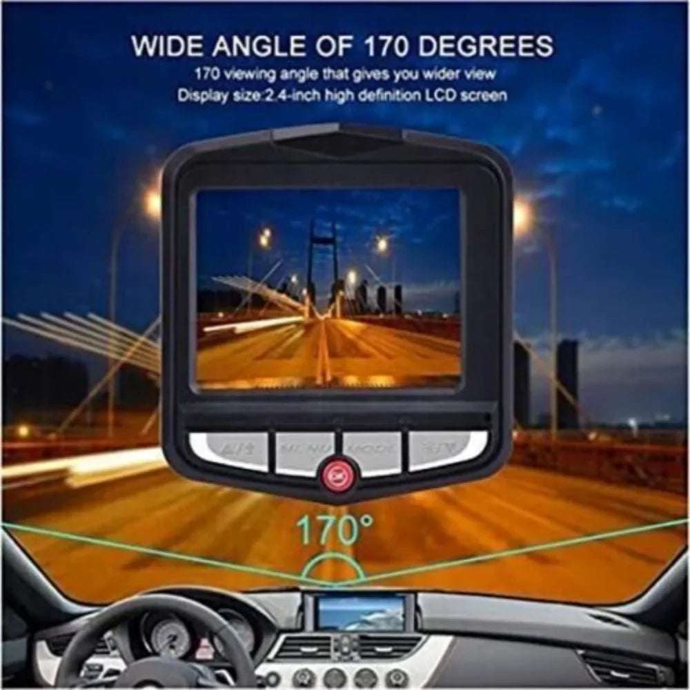 DVR or Night 1080P Dash 2.4'' G-sensor Full Car Vision Camera Rear Front Cam HD