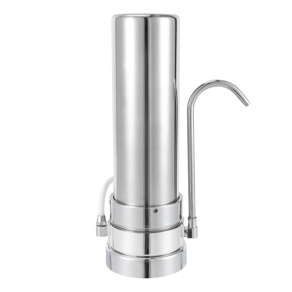Filter Water Drinking Tap Filtration Countertop System Stainless Sink Filter Silver