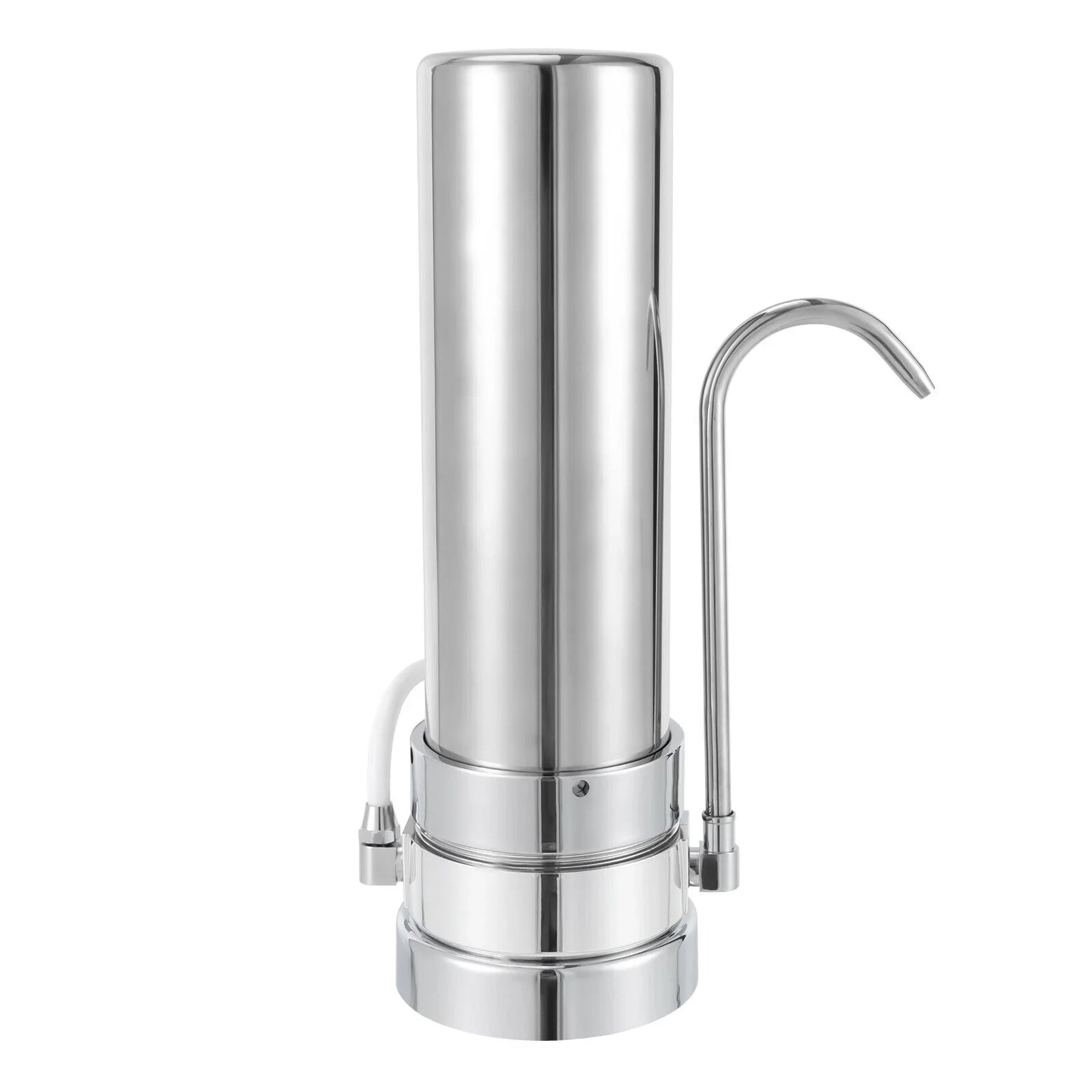 Filter Water Drinking Tap Filtration Countertop System Stainless Sink Filter Silver