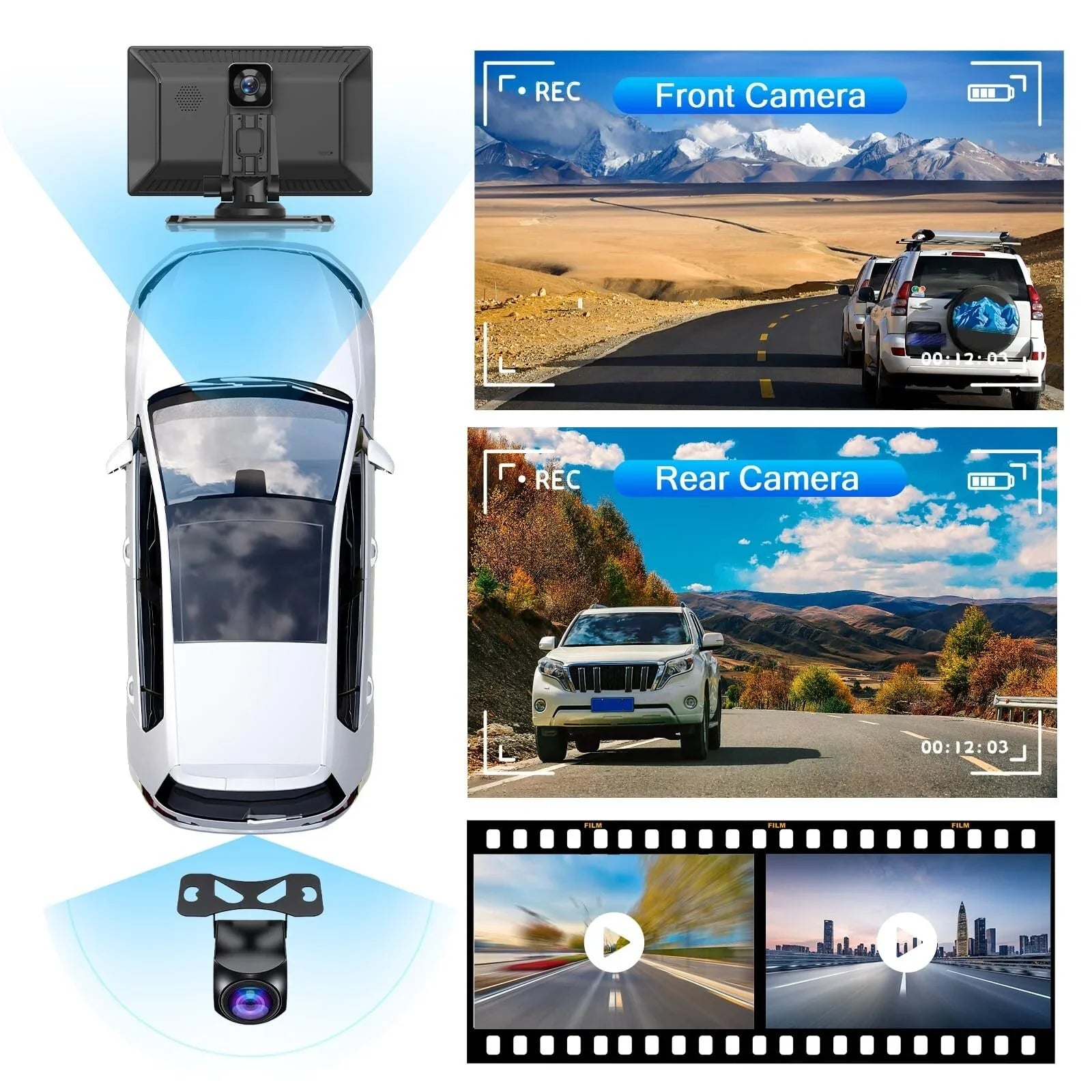 Navigation, Player Apple Car 9 Stereo, Play Dash DVR, Car Mate Carplay Screen Touch Camera Radio Backup Carplay Drive Audio 2.5K Wireless Inch Receiver, Multimedia Car Cam,1080p