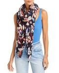 One Size Echo Wrap Size MSRP $79 Wine Fringe