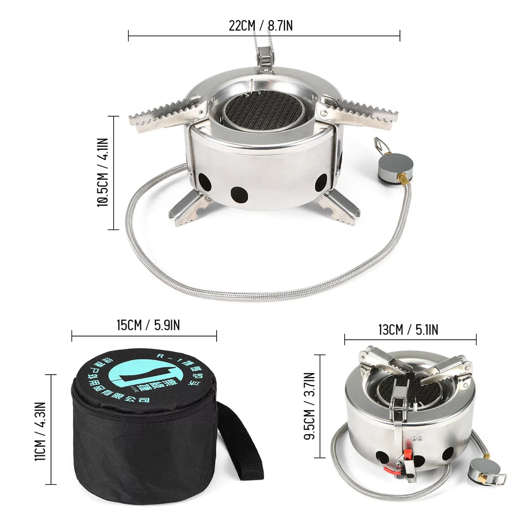 Piezo Cooking Hiking Ignition 6000W Windproof Foldable with Backpacking Gas Camping Outdoor Maboto