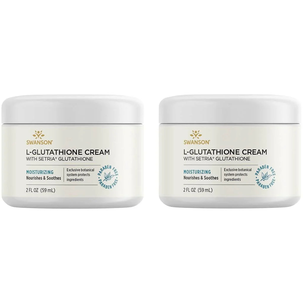 Pack L-Glutathione with Cream oz Cream 2 2 fl Setria Glutathione Swanson