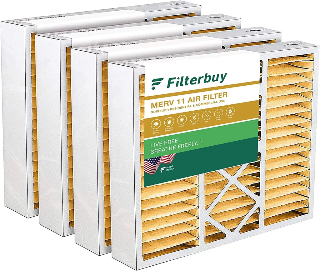 MERV Air Lennox HVAC 11 and Pleated for Furnace X0585 (4-Pack) AC 20x20x5 FC100A1011 Filters Honeywell Filterbuy