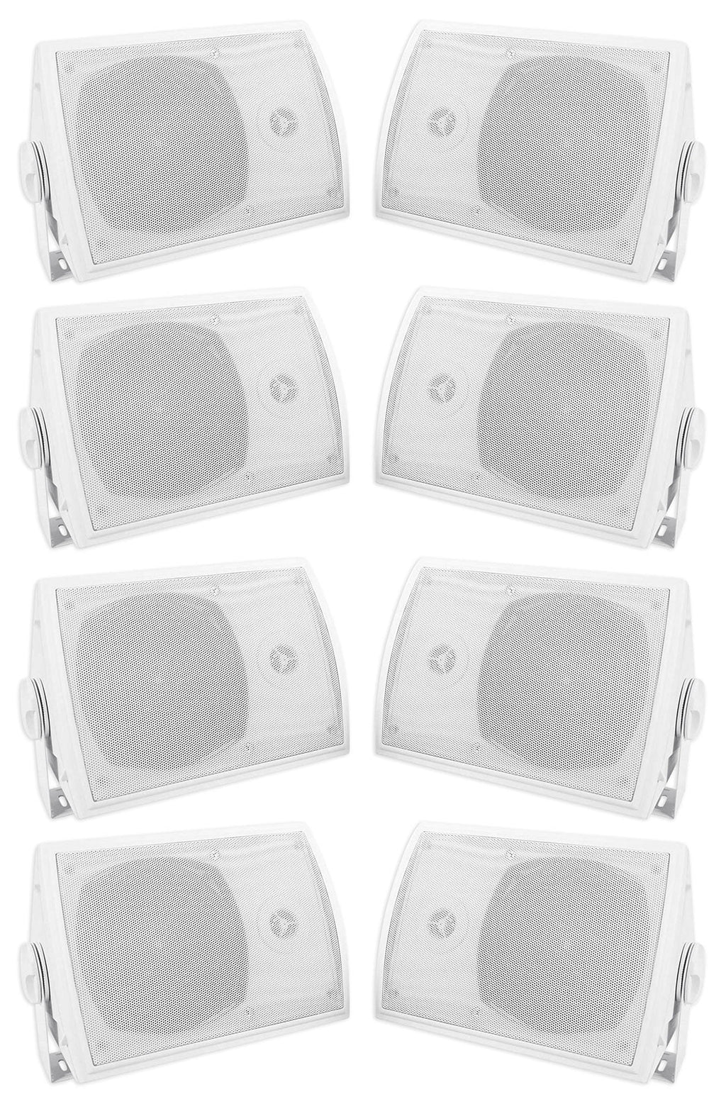 Home HP5S-8 Speakers+Swivel 5.25" Rockville Outdoor/Indoor Theater (8) Brackets