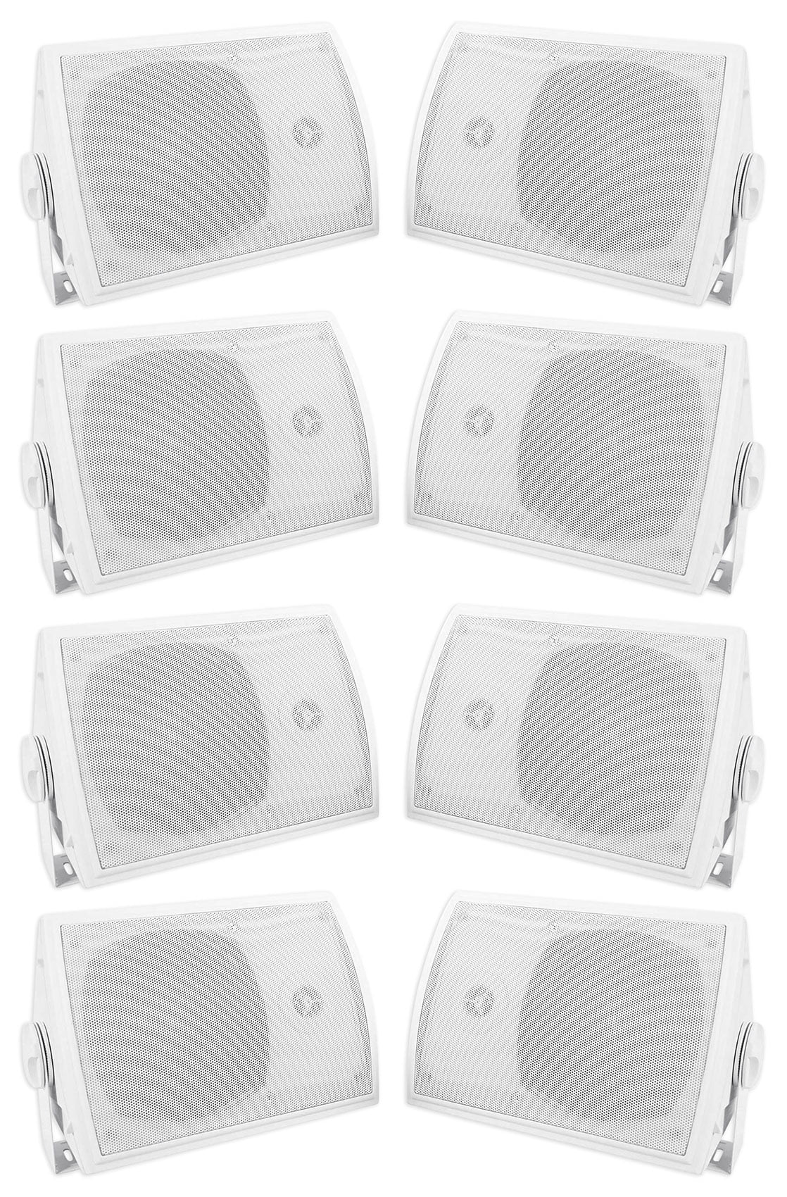 Home HP5S-8 Speakers+Swivel 5.25" Rockville Outdoor/Indoor Theater (8) Brackets