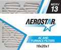 MERV Furnace 4 Air Pleated Air Filter, 13 Pack Aerostar Filter, AC 16x20x1
