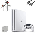 With Console BOLT 1TB New Bundle Earbuds Pro Microphone Gaming White 4 Gaming PlayStation Sony Like + AXTION