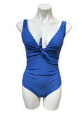 Tie Piece Nicole Miller Small US Center Sweetheart BLUE One Swimsuit, YONDER