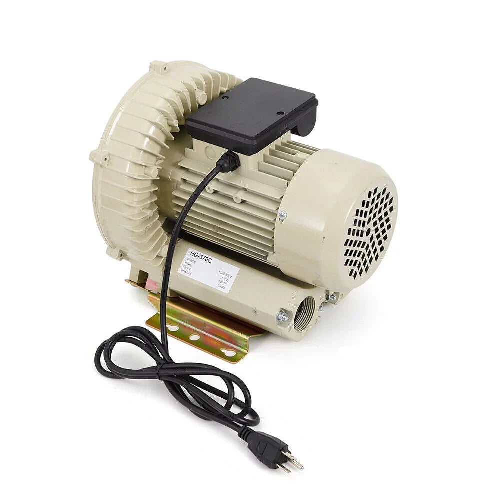 Pressure Air 110V Aquarium Air Hydroponics Fish Miumaeov Aquaculture Blower High Blower 370W Pond Industrial Pump