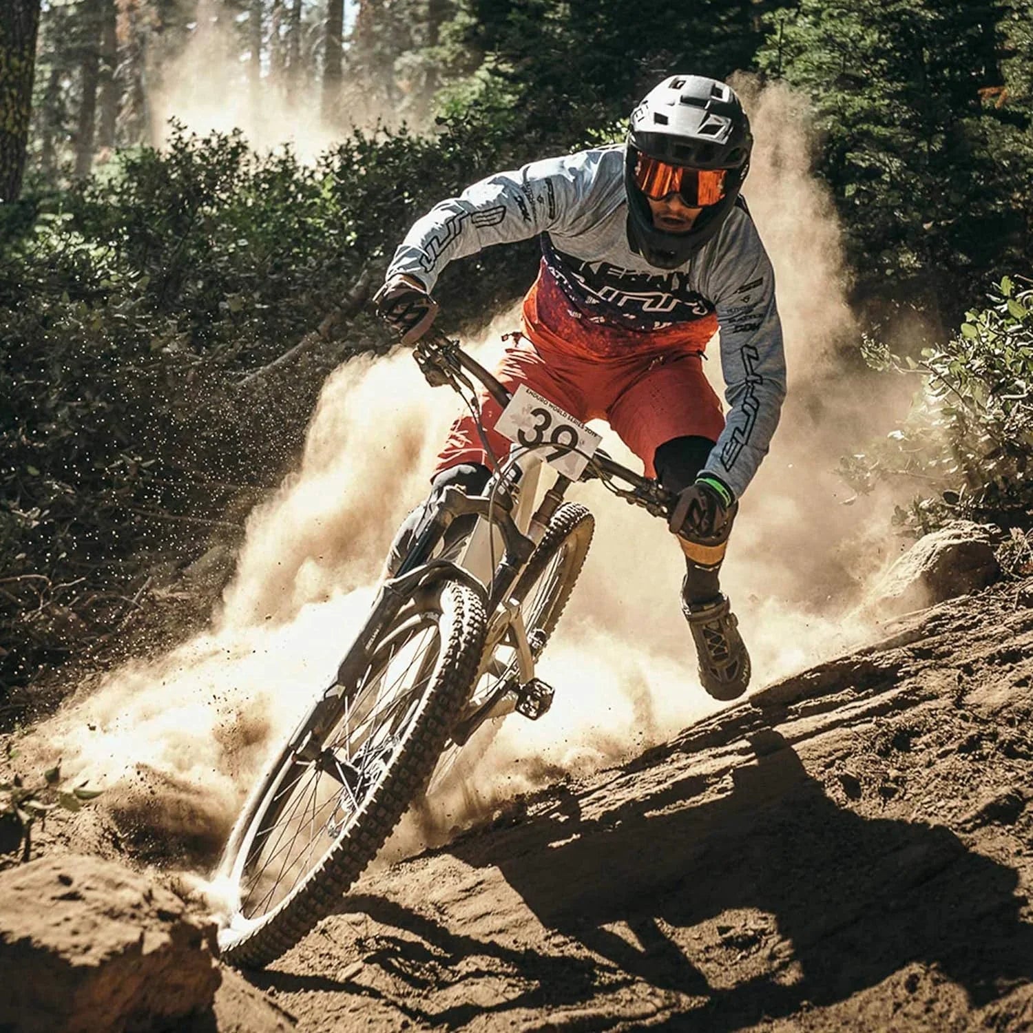 Bike Forged Mechanism Surfaces Ultra Pedals Cycle - Standard Pedals Compatible - - Ideal Enduro SPD MTB - X-Track Contact Strong En-Rage Body - Aluminum Large Plus
