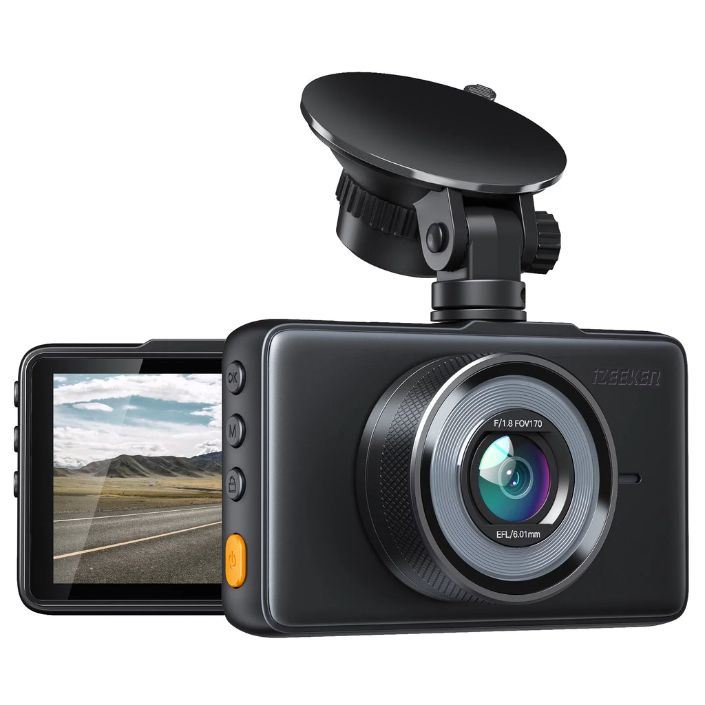 Dash Screen Car Record, LCD GD100 Wide 1080P Recording,Black Camera, 3" Cam Dash Accident iZEEKER 170° Loop G-Sensor, Angle,