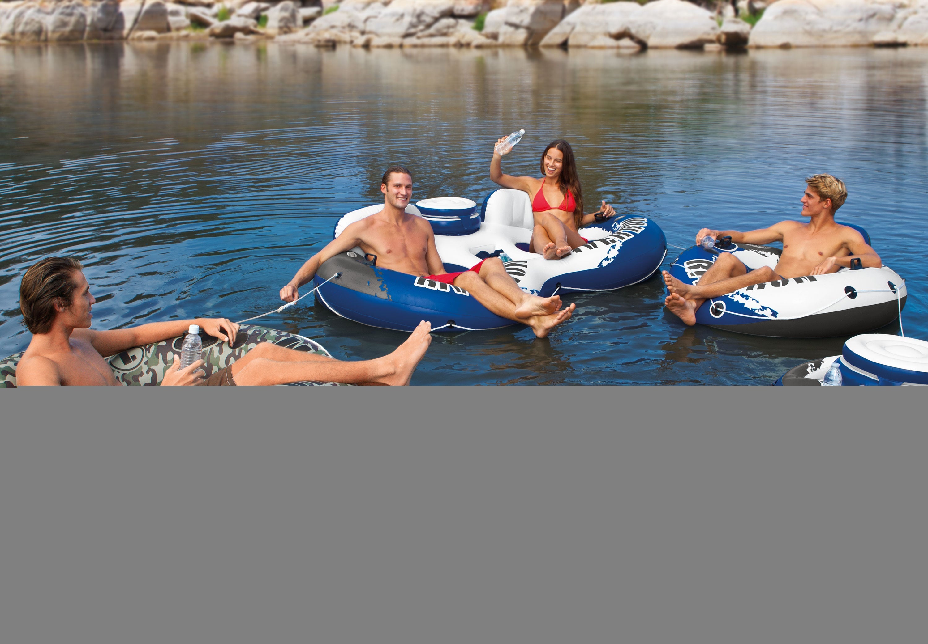River Intex Person 2 Float Flag Person Float 2 II American & Run