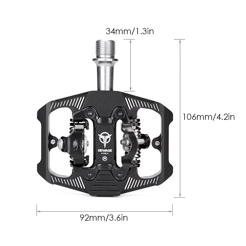 MTB Cleats Efficient Clip with Sided Transfer Pedals Double Pedals Optimal for