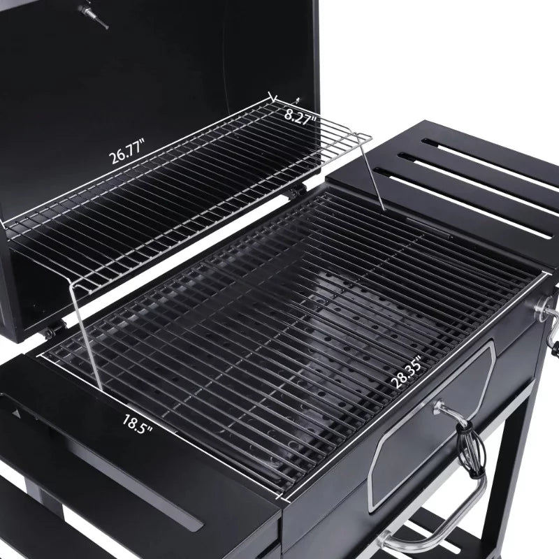 Charcoal Picnic BBQ Smoker camping Deluxe Cooking, Camping Grill, Backyard Patio USA