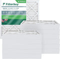 Filterbuy Air MERV HVAC (12-Pack) Filters AC Furnace 25x25x4 Pleated 13