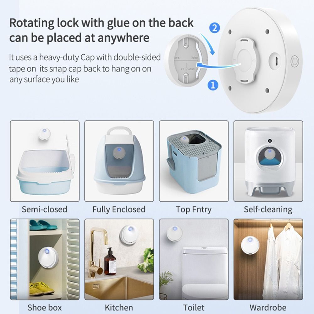 Deodorization Air Rechargeable Odor Purifier Cat Deodorizer Cleaner Smart Pets