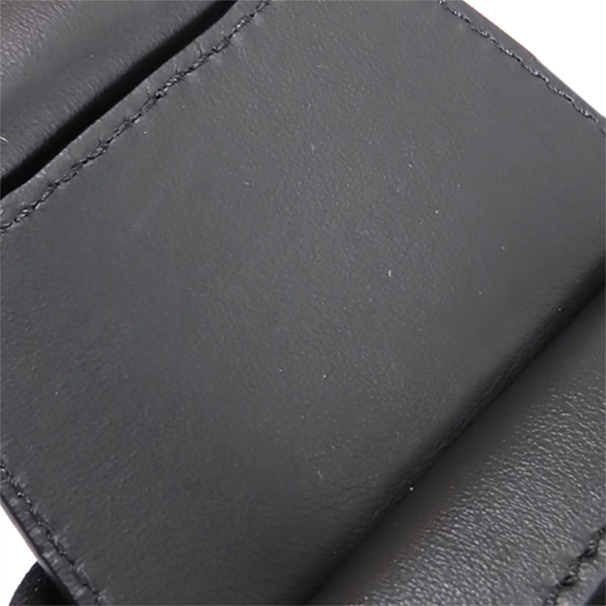 Fabric Baguette Stripes Pre-Owned Fendi Convertible Authenticated (Good) Nylon Unisex Black Satchel