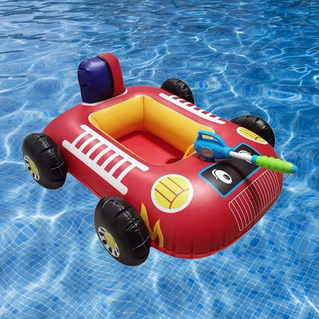 Kids Cartoon Beach with Water Pool for Floats Car Red Squirt Floats Pool Raft Design