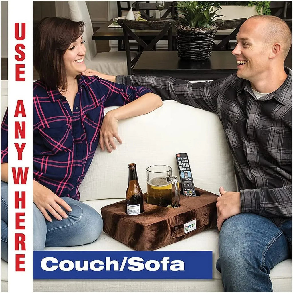 bed, The RV, Keep Holder. Cup it Use anywhere-Couch, man drinks cave, beach spills. on Cozy and BEST car, *As floor, Pillow close TV*- Leather) and park, more! World's prevent Cup Seen Faux (Black
