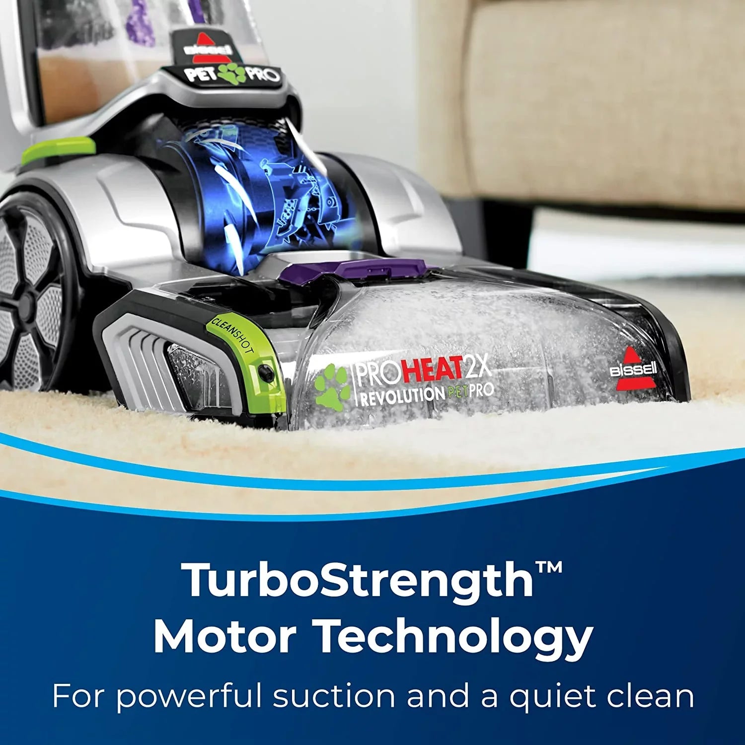 BISSELL ProHeat Deep Upright 3588F (Refurbished) Cleaner Revolution Pro Pet Plus Restored 2X
