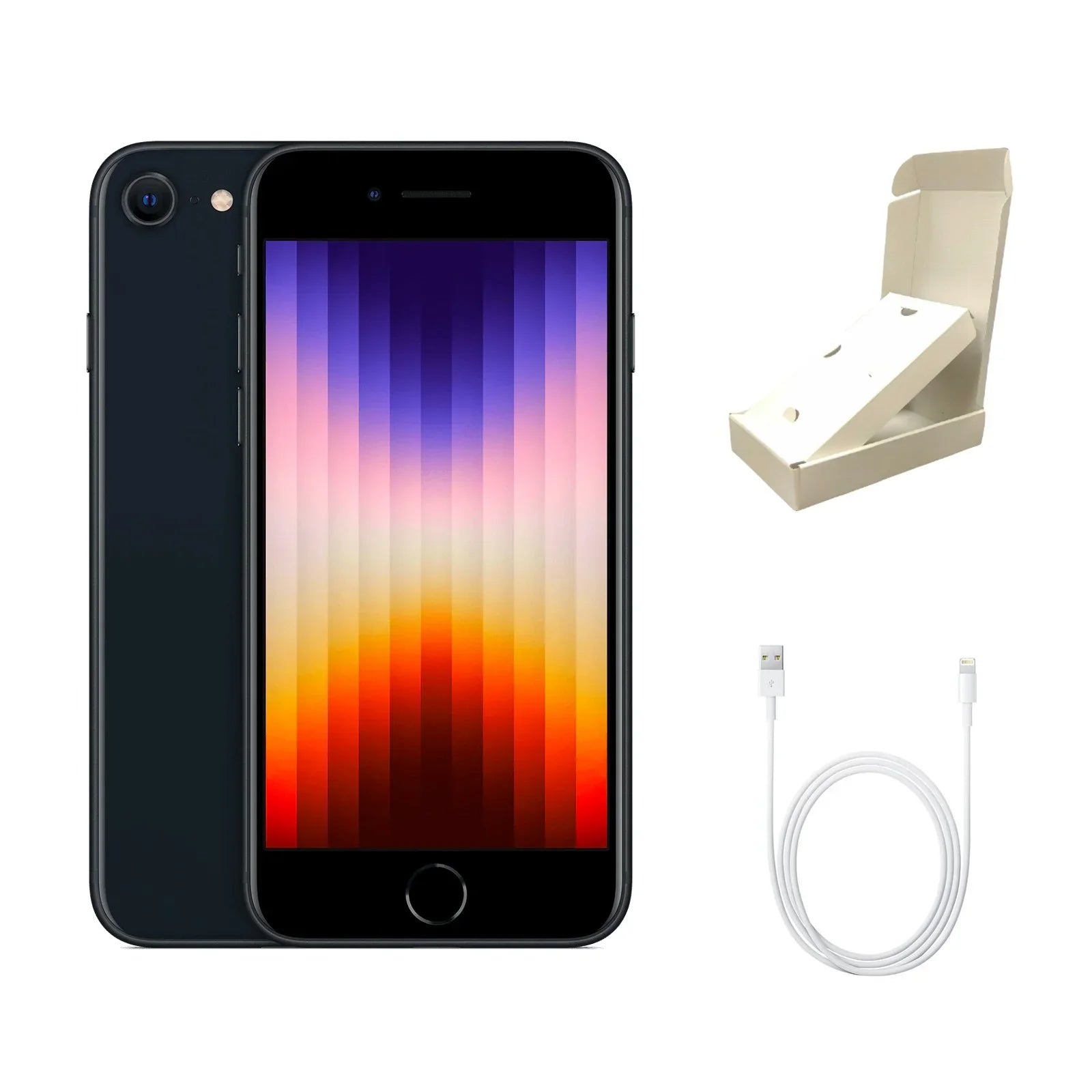 Midnight Unlocked) A2595 Box A) 64GB Gift (Grade Gen) (3rd Restored iPhone (Fully Apple w/ SE (Refurbished)