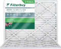 Filterbuy (2-Pack) AC Air Filters Pleated HVAC MERV 13 Furnace 20x23x1
