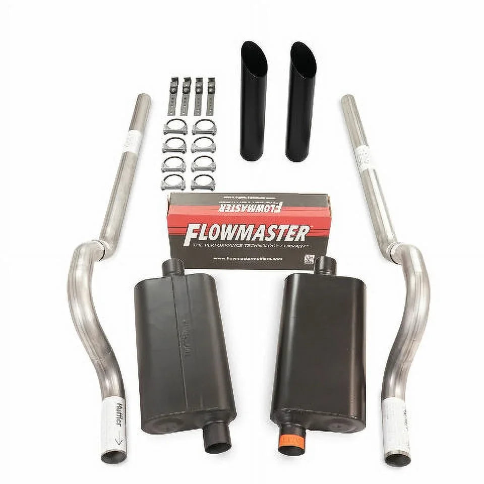 Mopar Dual Exit Exhaust BW 62-74 2.5" Series 50 Rear Body Kit Flowmaster Car B