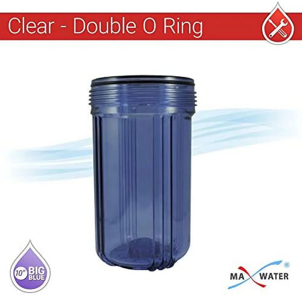 Release, Clear BB 10" 1" W/Pressure NPT Pressure Gauges, 2 Filter Wrench System 2 Housing Pack Brackets House Ports Whole 2 Brass