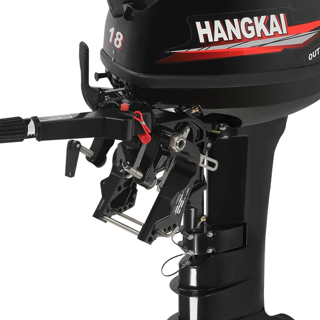 Long Alloy Motor System 18 w/CDI 246cc Outboard Stroke Cooling Boat 2 Shaft Aluminum Engine Water HP Wuzstar Boat Fishing Motor,