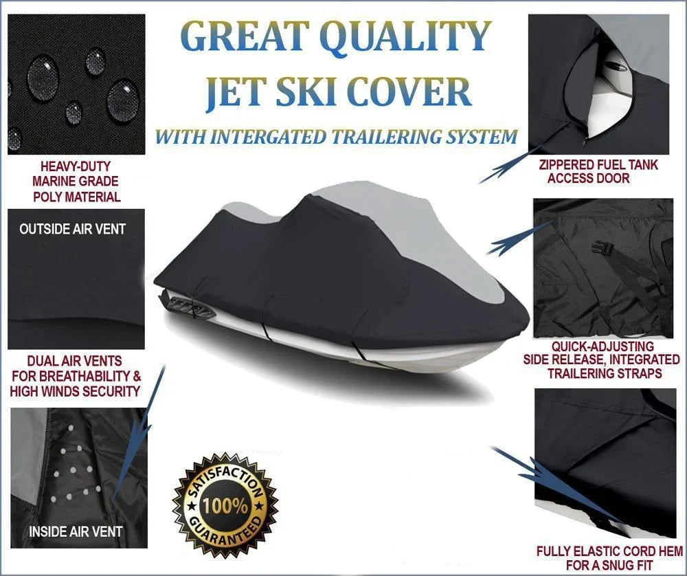 Cover Cover Sea-Doo Compatible SKI 2000-2003 HEAVY-DUTY JET SUPER Bombardier DI 600D / Sea Ski for Seater Jet Doo RX 2 RX PWC / RXX