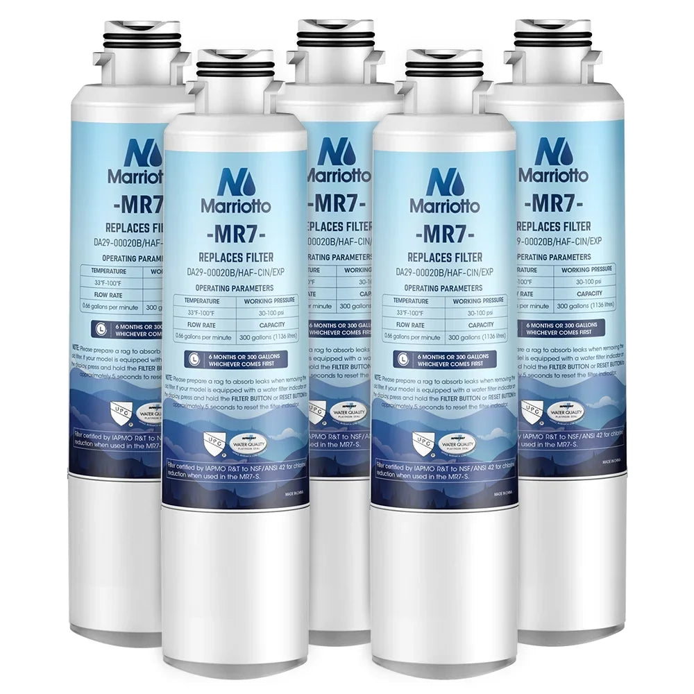 HAF-CIN/EXP, Filter 5 Pack DA29-00020B, DA29-00020B MARRIOTTO Replacement for RF4267HARS, Water