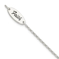 Enamel Cross Auriga Women Sterling Bracelet for 7.5inch FAITH and 925 Silver