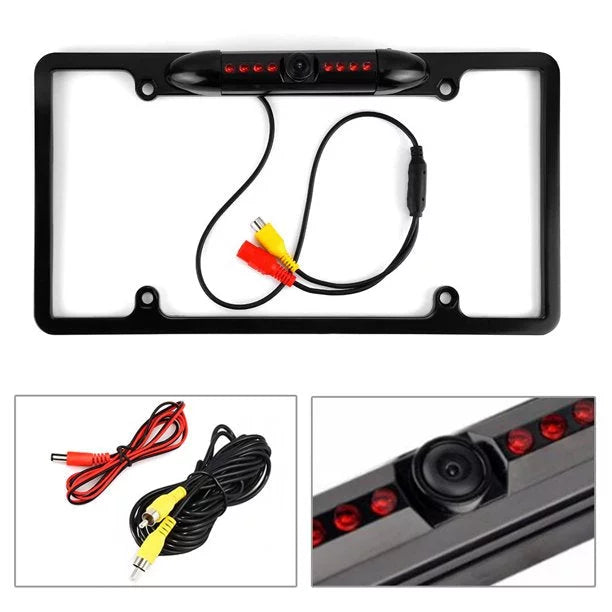 Plate Rearview DMX-125BT Kenwood DMX125BT Waterproof Black Backup for Camera License
