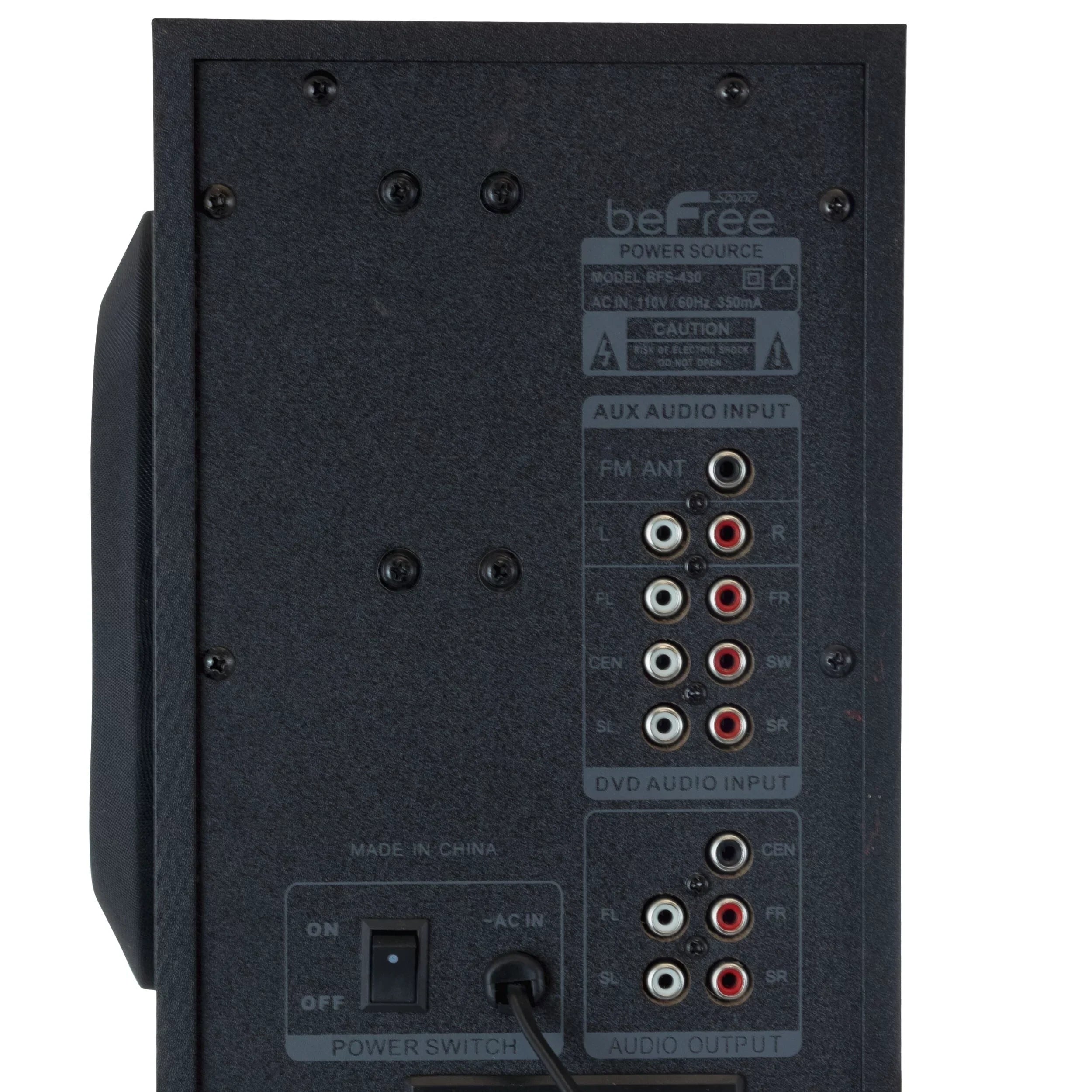 beFree Remote CA w/ System Surround Sound 5.1 Speaker Bluetooth Sound
