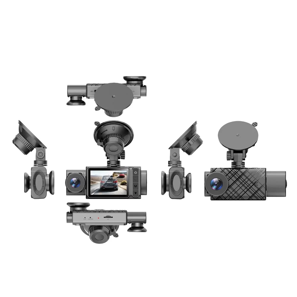Camera Cameras Dash Recording Cam Auto Shinysix Camcorder Multi-Language Video Recorder Safety Rearview 2in Mirror Car Car Car Driving 3 Clear Recorder
